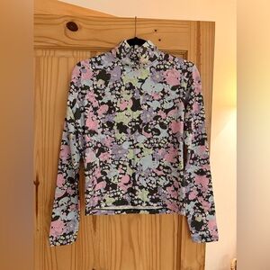 Megan Crosby Floral Long Sleeve High Neck Top